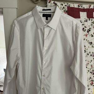 Banana Republic White Untucked Dress Shirt XL